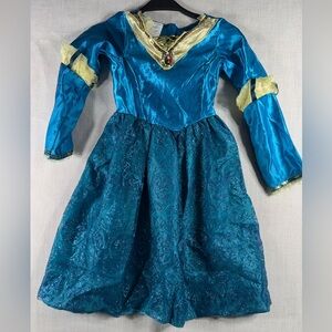 Brave dress  Princess Dress Costume with Gold Trim (Merida)